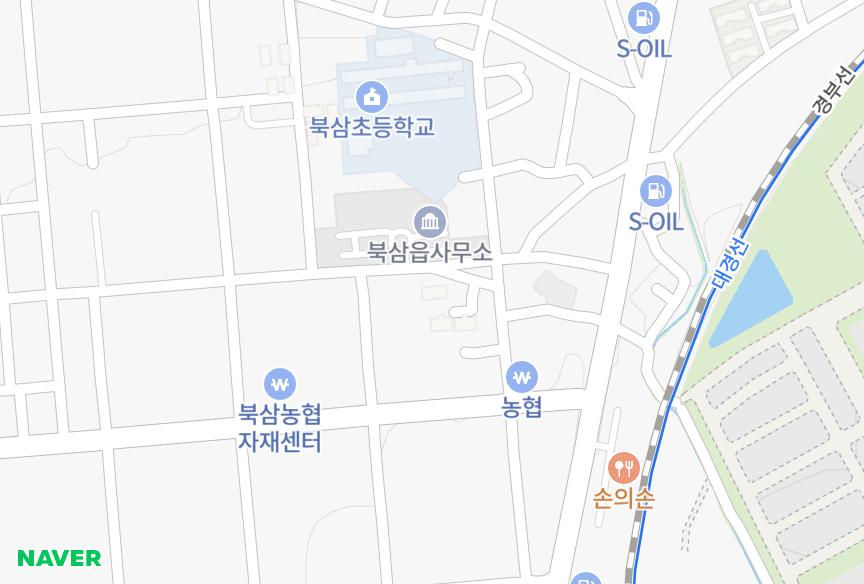 경상북도 칠곡군 북삼읍 인평리 드림파크301동 위치·실거래 시세 지도