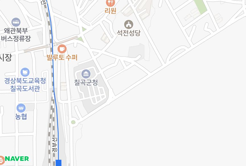 경상북도 칠곡군 왜관읍 왜관리 상신아트리움 위치·실거래 시세 지도
