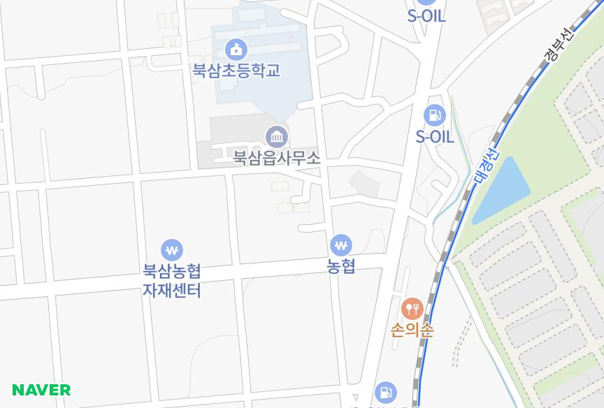 경상북도 칠곡군 북삼읍 인평리 북삼드림파크 위치·실거래 시세 지도