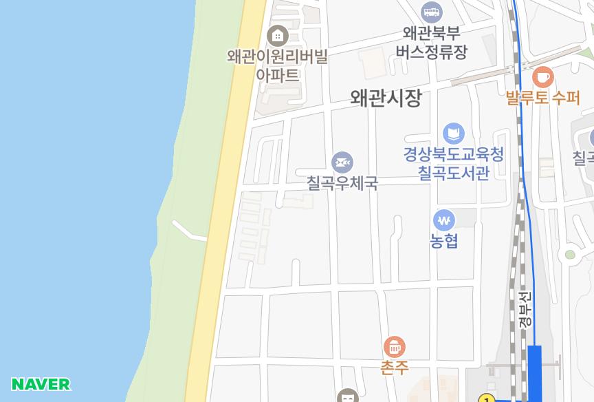 경상북도 칠곡군 왜관읍 왜관리 왜관경상하이캐슬 위치·실거래 시세 지도