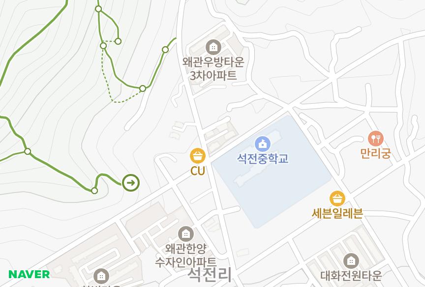 경상북도 칠곡군 왜관읍 석전리 석전다한알래스 위치·실거래 시세 지도