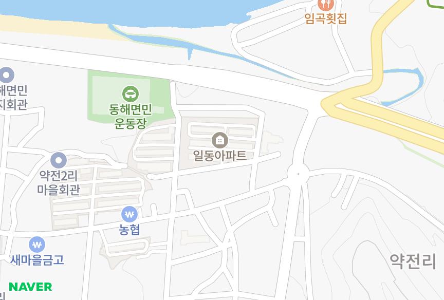 경상북도 포항시 남구 동해면 약전리 일동 위치·실거래 시세 지도