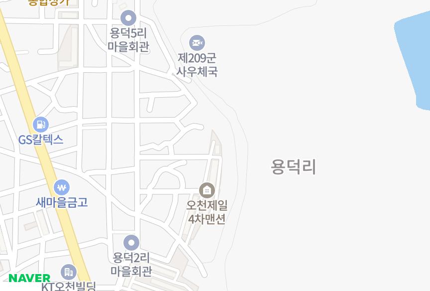 경상북도 포항시 남구 오천읍 용덕리 오천제일맨션4차 위치·실거래 시세 지도