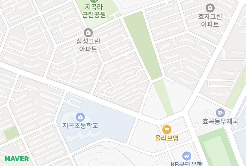 경상북도 포항시 남구 지곡동 지곡효자그린2차 위치·실거래 시세 지도