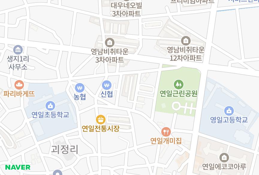 경상북도 포항시 남구 연일읍 동문리 유성빌라 위치·실거래 시세 지도
