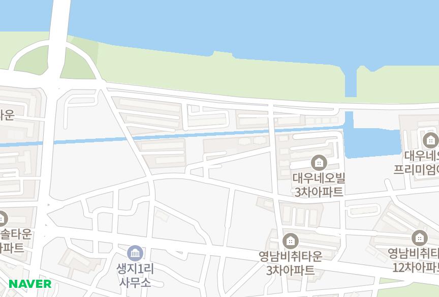 경상북도 포항시 남구 연일읍 생지리 대우네오빌1차 위치·실거래 시세 지도