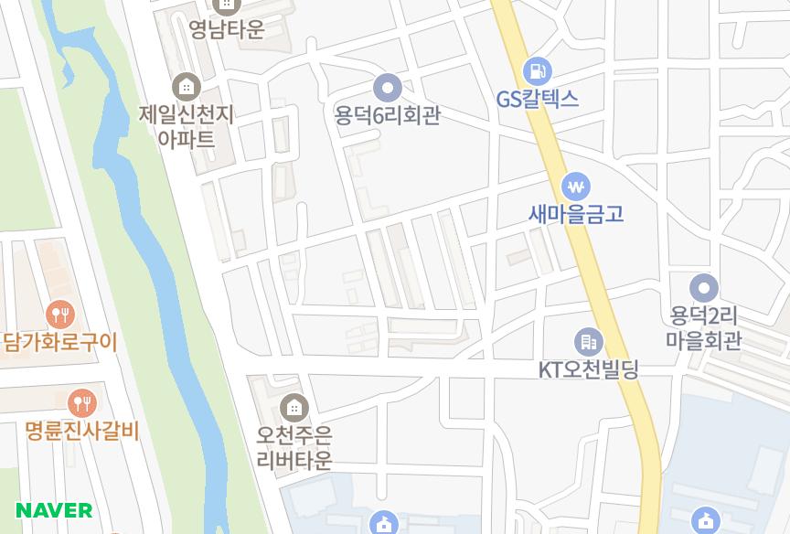 경상북도 포항시 남구 오천읍 용덕리 신흥홍실타운 위치·실거래 시세 지도