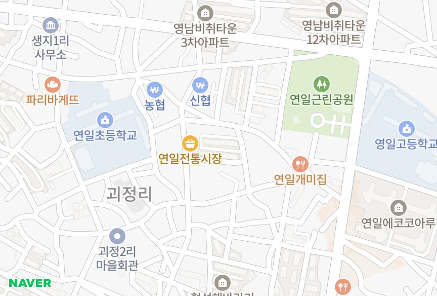 경상북도 포항시 남구 연일읍 동문리 삼성황금 위치·실거래 시세 지도