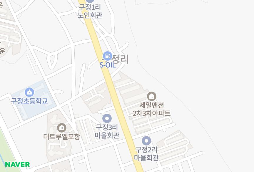 경상북도 포항시 남구 오천읍 구정리 오천제일맨션아파트(101,102동) 위치·실거래 시세 지도