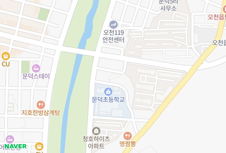 경상북도 포항시 남구 오천읍 문덕리 오천미리내 위치·실거래 시세 지도