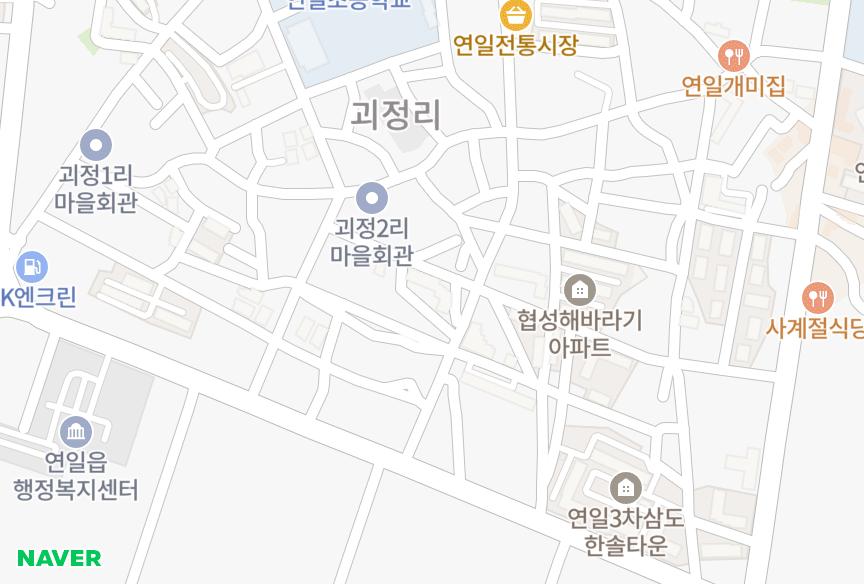경상북도 포항시 남구 연일읍 괴정리 미광 위치·실거래 시세 지도
