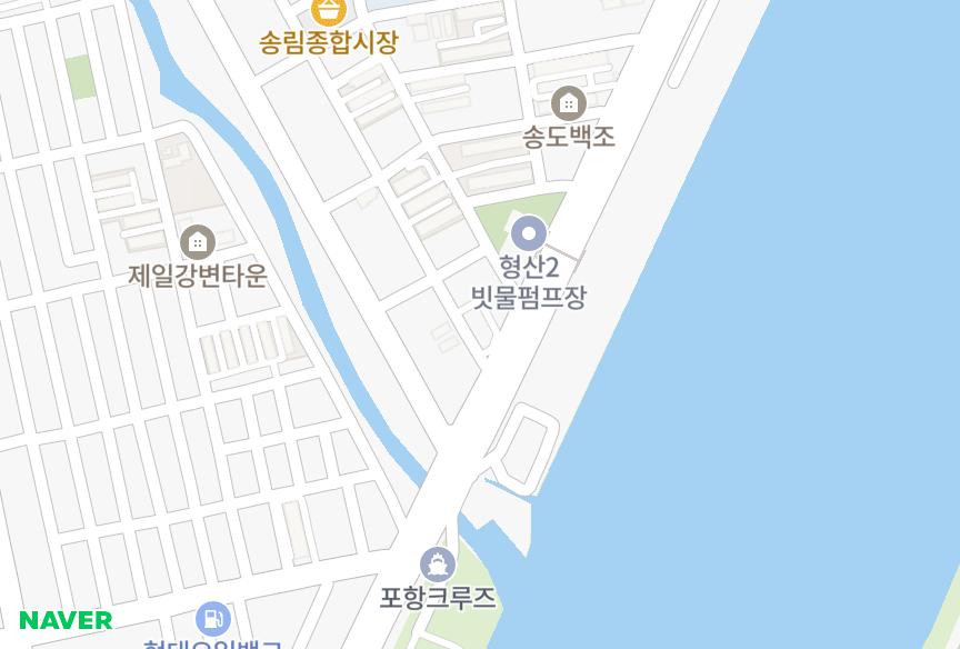 경상북도 포항시 남구 송도동 해원맨션 위치·실거래 시세 지도