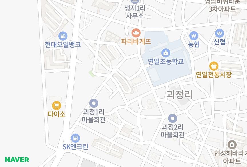 경상북도 포항시 남구 연일읍 괴정리 대협타워 위치·실거래 시세 지도