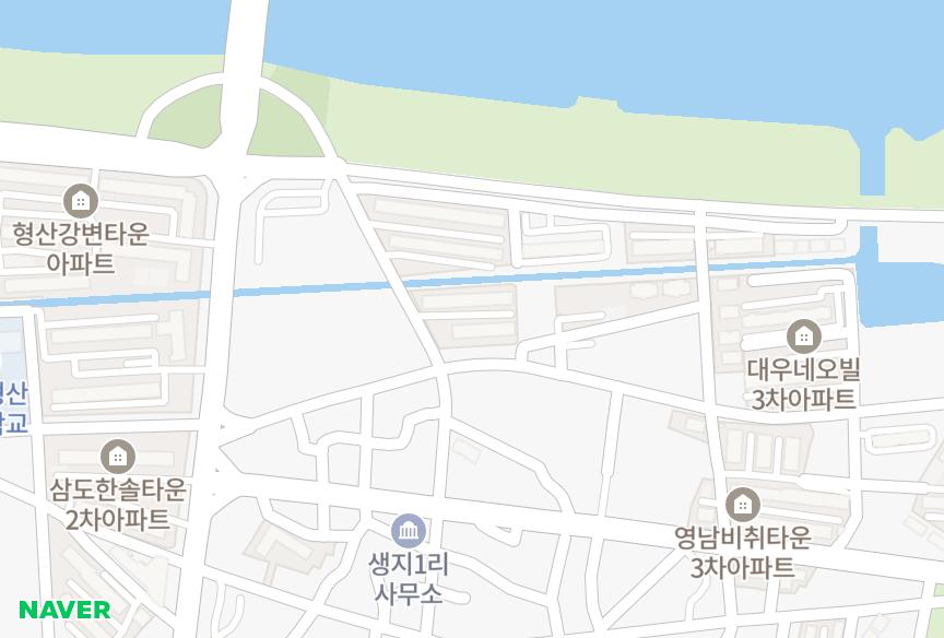경상북도 포항시 남구 연일읍 생지리 동원맨션 위치·실거래 시세 지도
