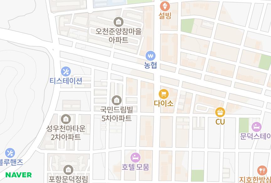 경상북도 포항시 남구 오천읍 문덕리 준양프리미엄3차 위치·실거래 시세 지도