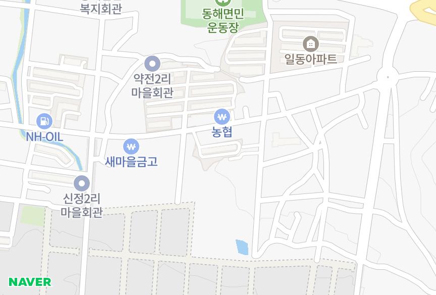 경상북도 포항시 남구 동해면 약전리 영남대자연맨션1차아파트(101동) 위치·실거래 시세 지도