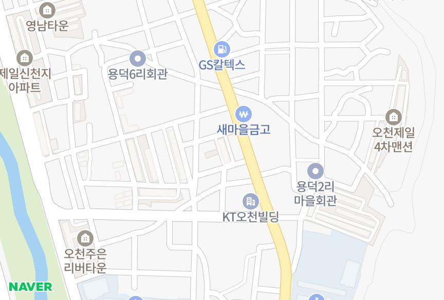 경상북도 포항시 남구 오천읍 용덕리 동해오천 위치·실거래 시세 지도