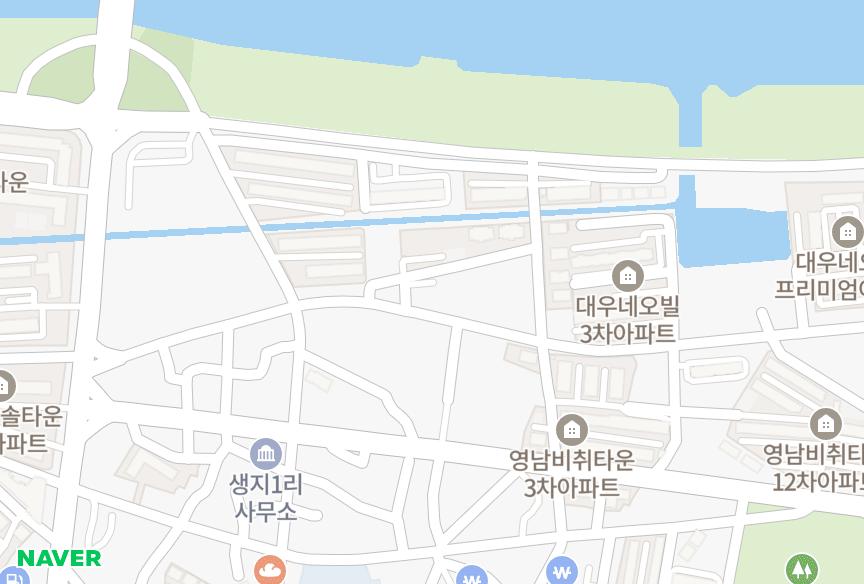경상북도 포항시 남구 연일읍 생지리 대우네오빌2차 위치·실거래 시세 지도