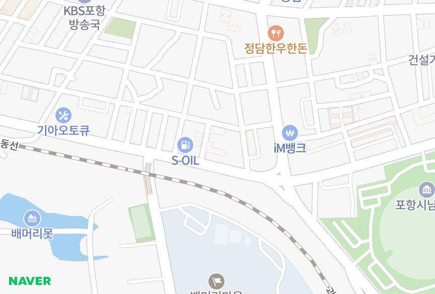 경상북도 포항시 남구 상도동 대흥원앙맨션 위치·실거래 시세 지도