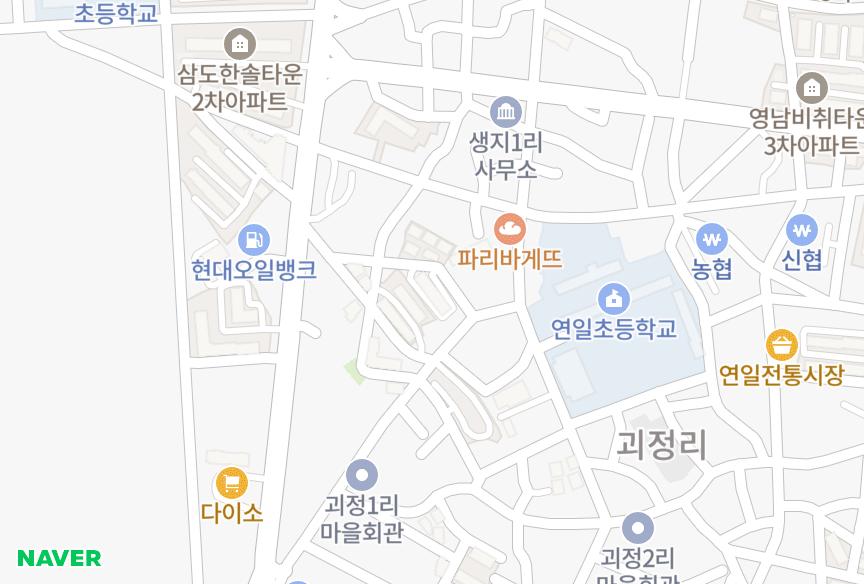 경상북도 포항시 남구 연일읍 생지리 동방맨션 위치·실거래 시세 지도