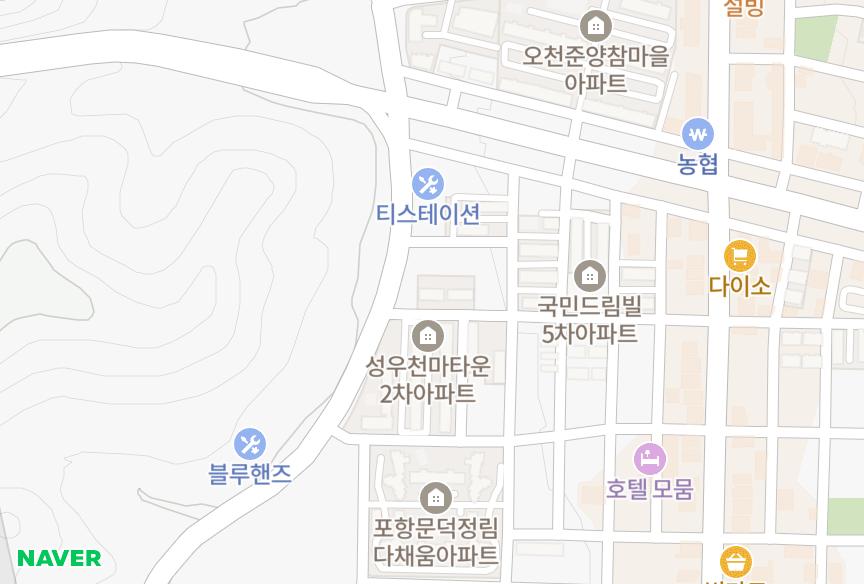 경상북도 포항시 남구 오천읍 문덕리 필앤유 위치·실거래 시세 지도