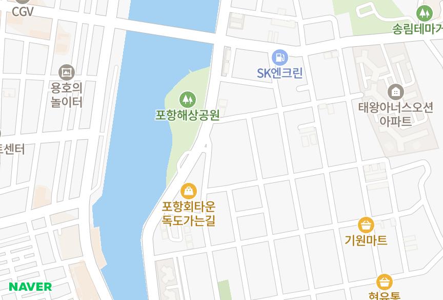 경상북도 포항시 남구 송도동 송북교우국민주택 위치·실거래 시세 지도