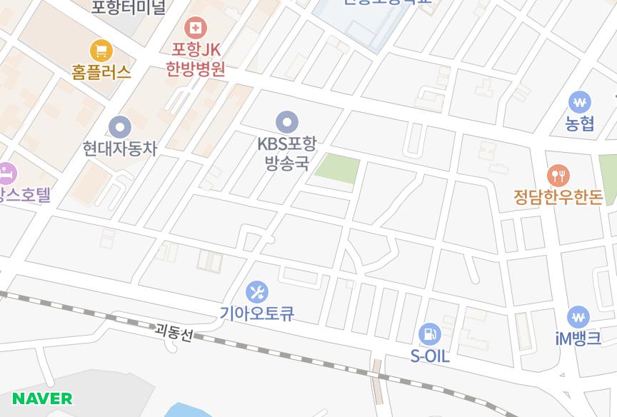 경상북도 포항시 남구 상도동 상도경동하이츠3차 위치·실거래 시세 지도