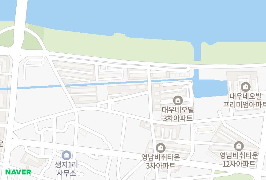 경상북도 포항시 남구 연일읍 생지리 하이리치 위치·실거래 시세 지도