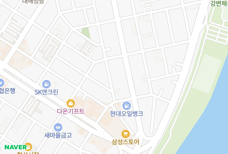 경상북도 포항시 남구 해도동 동해삼호주택 위치·실거래 시세 지도