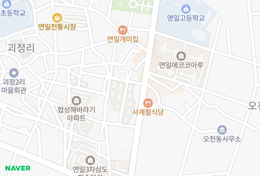 경상북도 포항시 남구 연일읍 동문리 베르체 위치·실거래 시세 지도