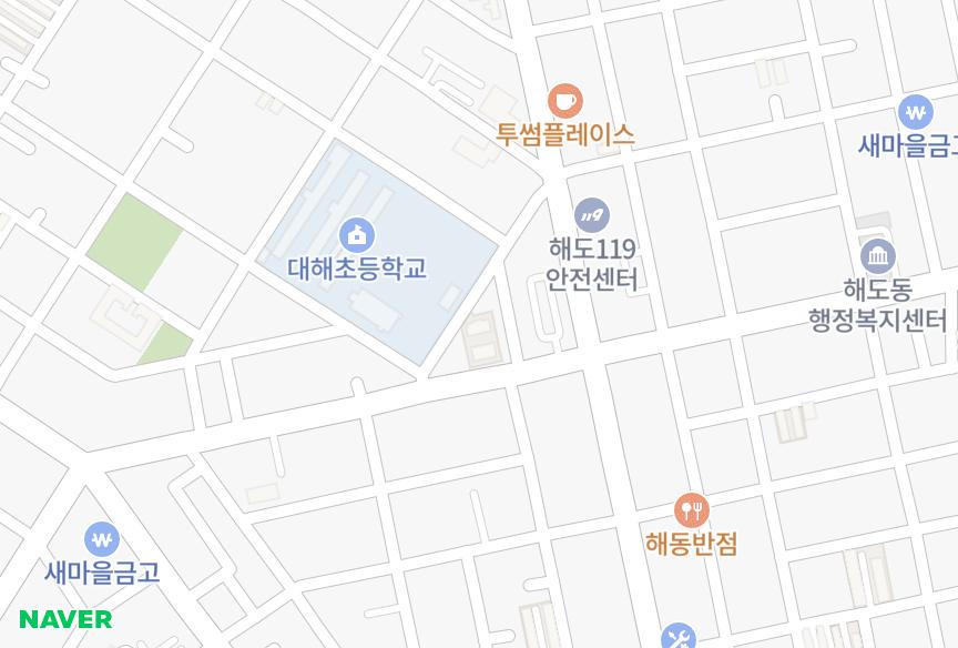 경상북도 포항시 남구 대도동 축복웰빙타운B동 위치·실거래 시세 지도
