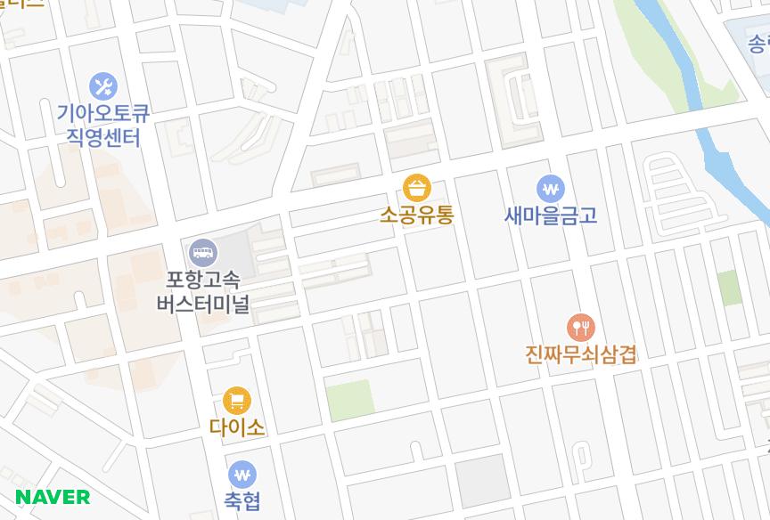 경상북도 포항시 남구 해도동 천호빌라 위치·실거래 시세 지도