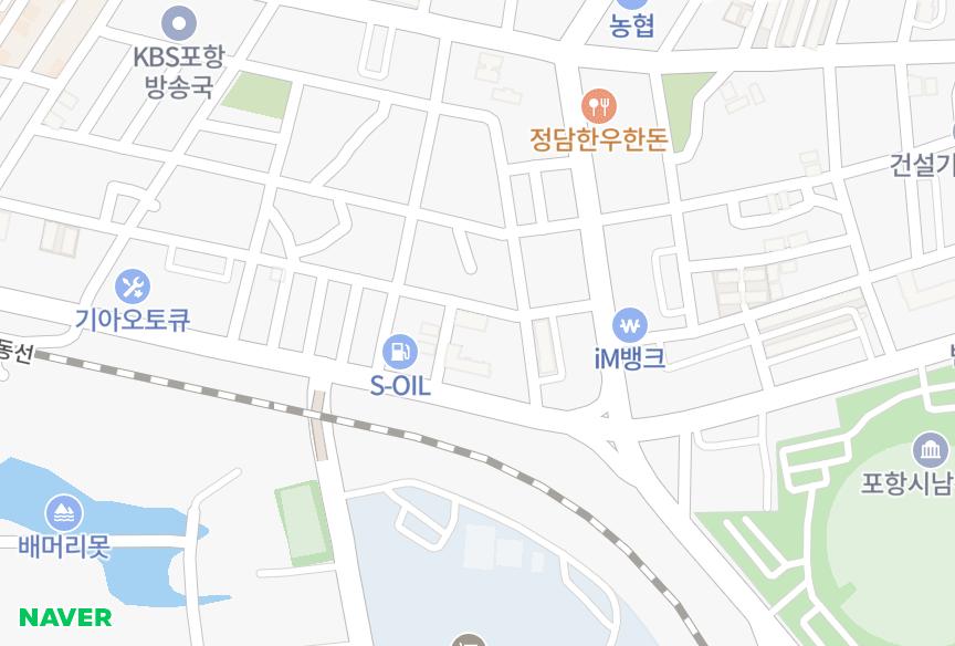 경상북도 포항시 남구 상도동 신흥모란 위치·실거래 시세 지도