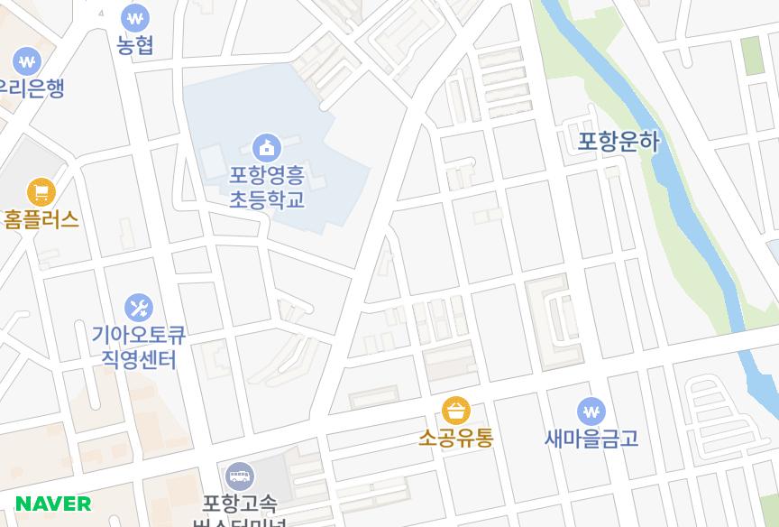 경상북도 포항시 남구 해도동 한성맨션 위치·실거래 시세 지도