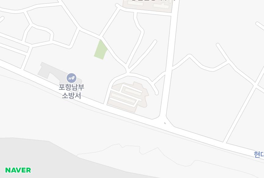 경상북도 포항시 남구 일월동 우성한빛타운 위치·실거래 시세 지도