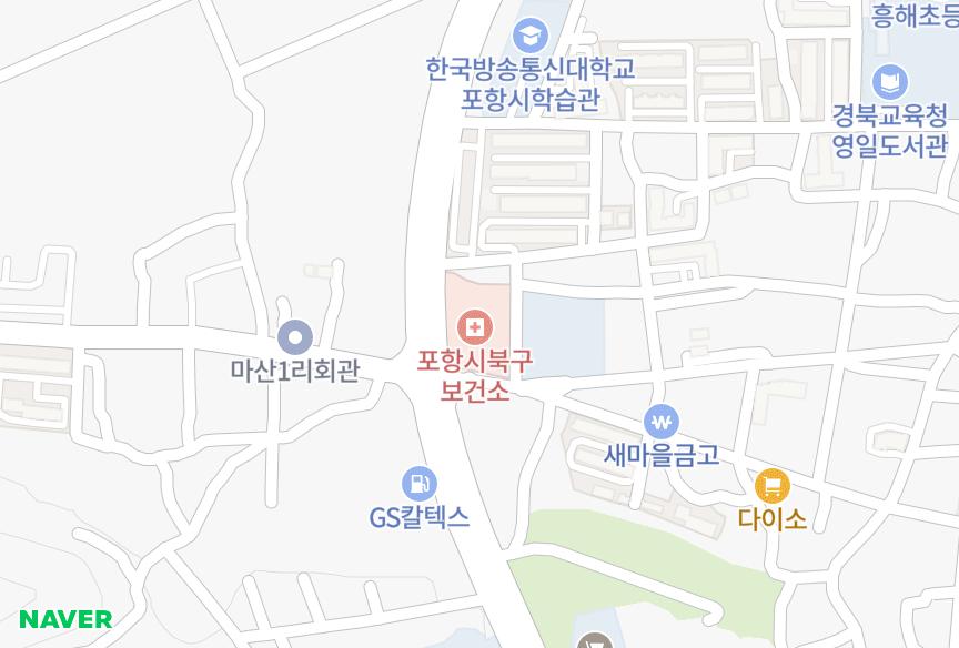 경상북도 포항시 북구 흥해읍 마산리 대성 위치·실거래 시세 지도