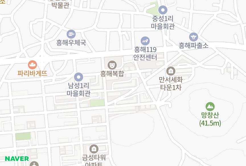경상북도 포항시 북구 흥해읍 남성리 남성타운 위치·실거래 시세 지도