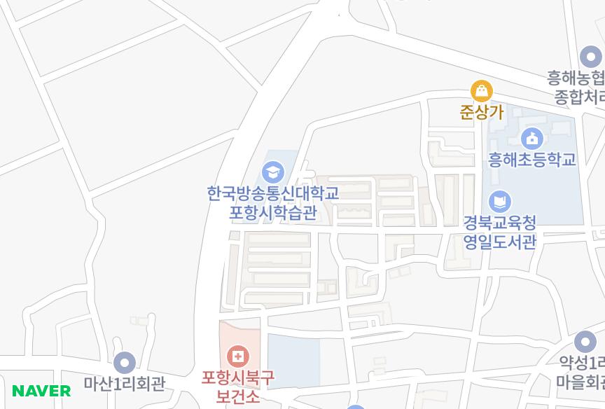 경상북도 포항시 북구 흥해읍 마산리 한길로즈빌 위치·실거래 시세 지도