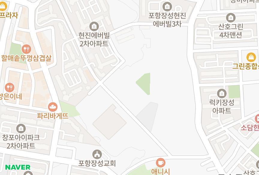 경상북도 포항시 북구 장성동 대명장성맨션2차 위치·실거래 시세 지도