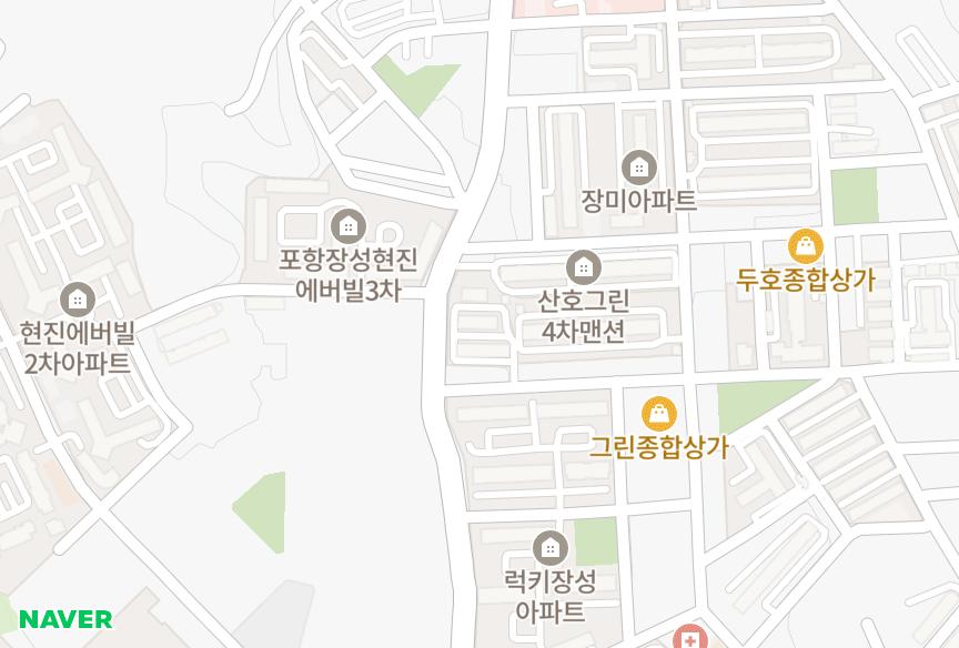 경상북도 포항시 북구 장성동 장성봉림주택1차 위치·실거래 시세 지도