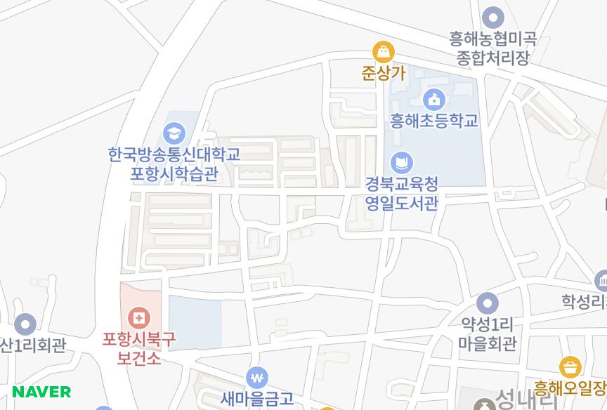 경상북도 포항시 북구 흥해읍 약성리 흥해읍 약성리신세계타운1차 위치·실거래 시세 지도