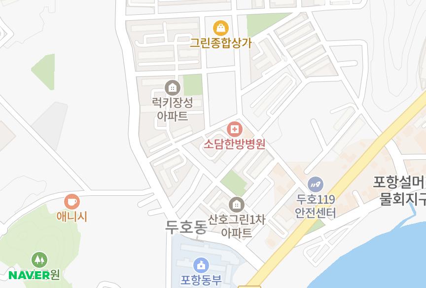 경상북도 포항시 북구 장성동 조양상아타운 위치·실거래 시세 지도