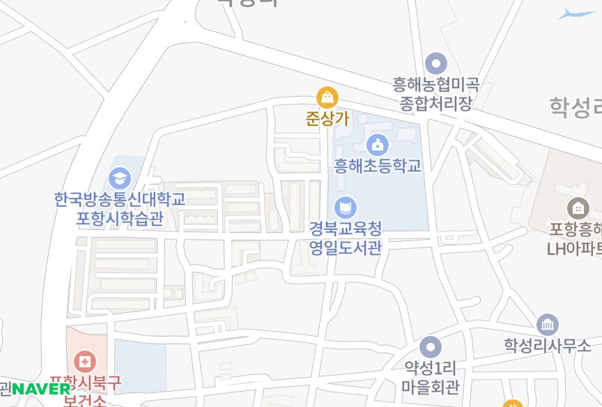 경상북도 포항시 북구 흥해읍 약성리 영남진달래 위치·실거래 시세 지도