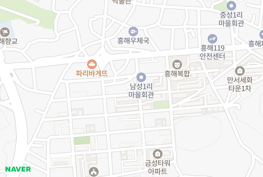 경상북도 포항시 북구 흥해읍 남성리 우성크리스탈1차 위치·실거래 시세 지도