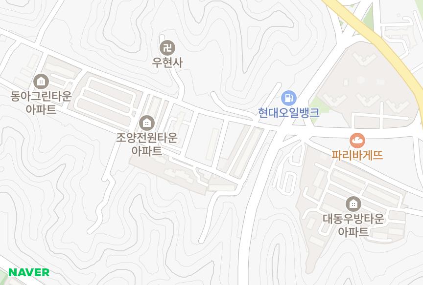경상북도 포항시 북구 우현동 영포 위치·실거래 시세 지도