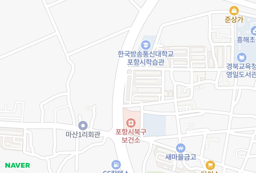경상북도 포항시 북구 흥해읍 마산리 유일그랜드 위치·실거래 시세 지도
