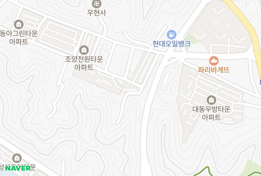 경상북도 포항시 북구 우현동 대궁꿈마을 위치·실거래 시세 지도