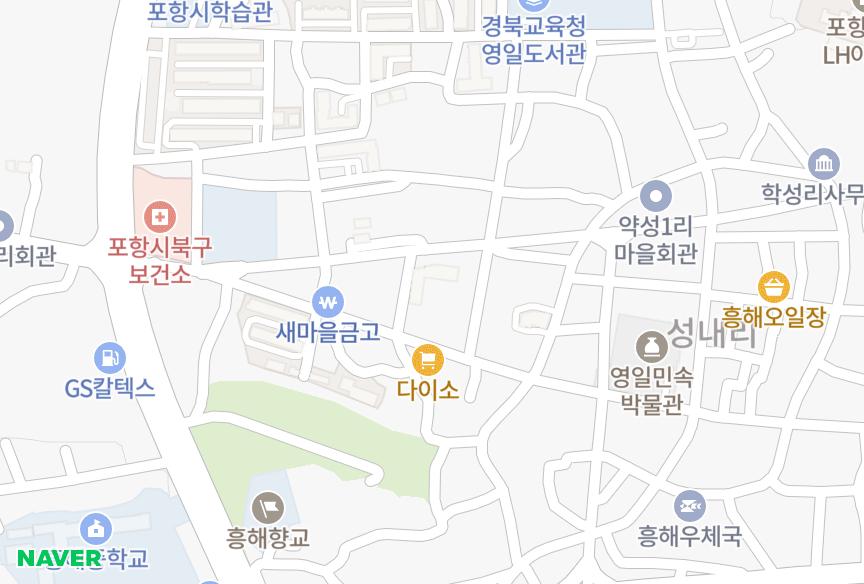 경상북도 포항시 북구 흥해읍 옥성리 대우황실맨션 위치·실거래 시세 지도