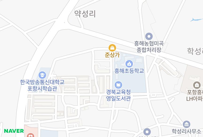 경상북도 포항시 북구 흥해읍 약성리 태광전원타운 위치·실거래 시세 지도