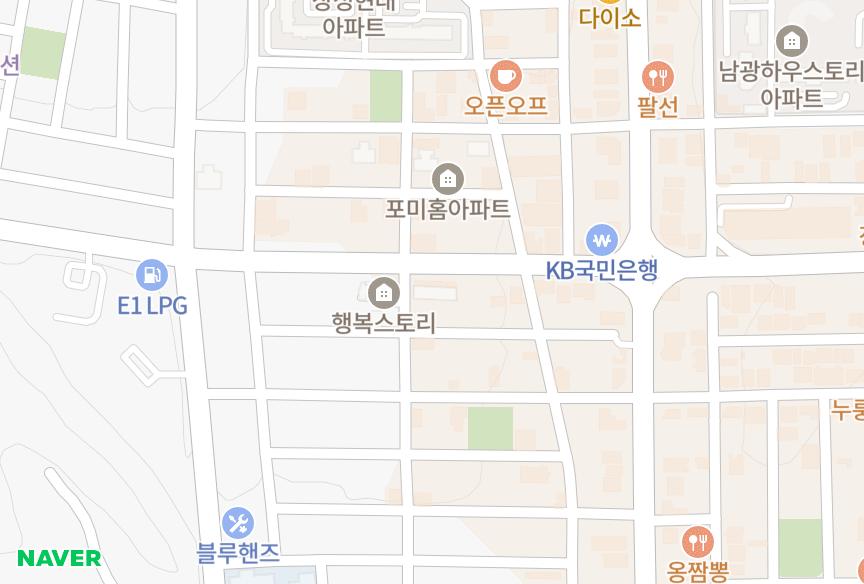 경상북도 포항시 북구 장성동 장성삼광풀리스3차 위치·실거래 시세 지도